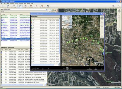 navman wireless tracking screen